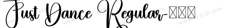 Just Dance Regular字体转换